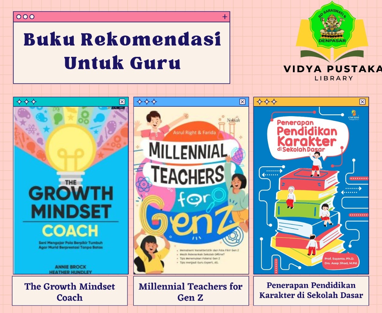 Koleksi perpustakaan vidyapustaka